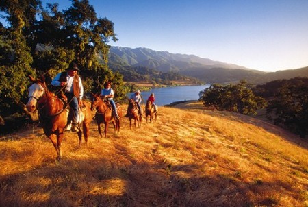 Horseback riding at Alisal Guest Ranch