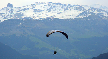 That's ME! Flying in the French Alps!