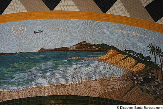 Santa Barbara Airport Rotunda Mosaic Zoom