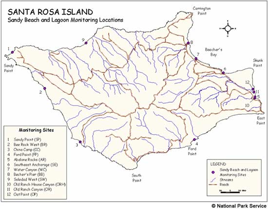 Santa Rosa Island Map